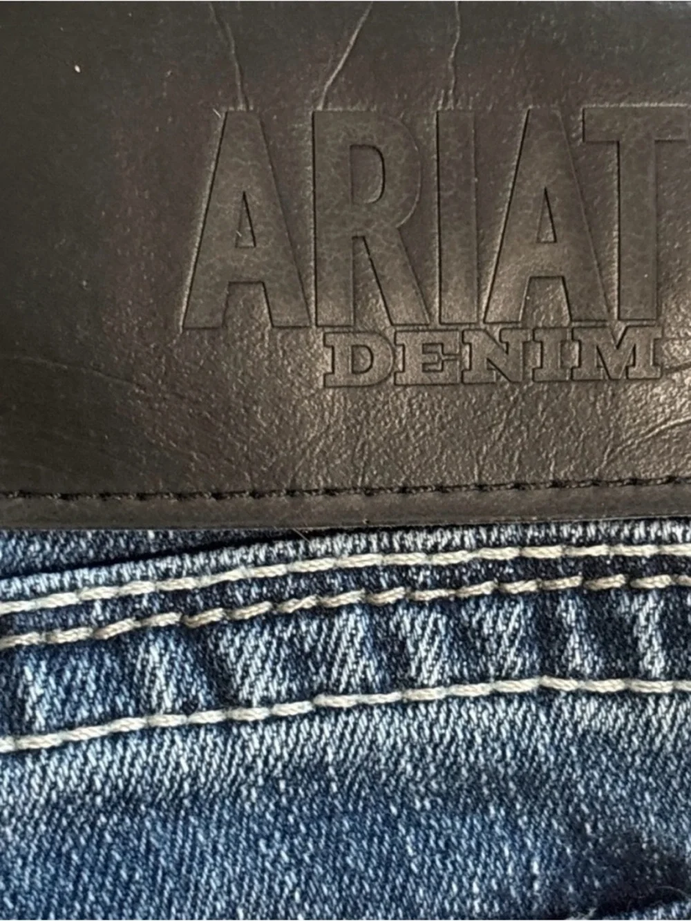 Ariat Men's M7 Silverton Dark Blue Straight Leg Jeans - Picture 13 of 16